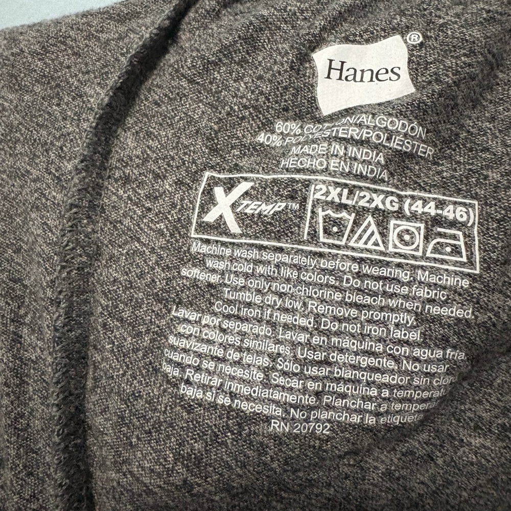 Hanes Men's Gray Pants - Picture 2 of 2
